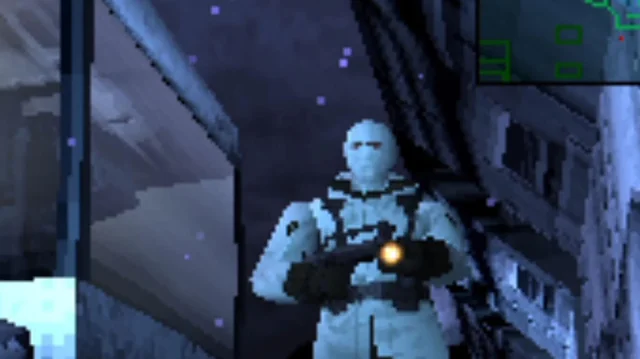 Metal Gear Solid 1 - PS1 - Aliasing